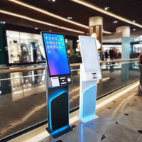Nouvelle conception, borne de paiement en libre-service avec écran tactile Android de 27 pouces, lecteur de code QR en option, lecteur de code-barres, centres commerciaux