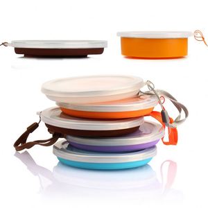 Mini Taza de Café Plegable de Silicona Portátil de 270 ml (9 oz) para Exteriores, con Cordón y Tapa Retráctil, Taza de Viaje para Té y Café - Product Image 4