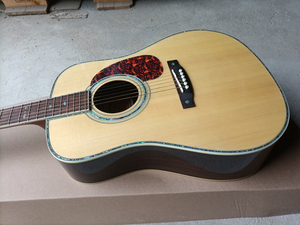 Flyoung Natural Wood Color 41 Inch Acoustic Guitar D42 Model <b>Top</b> Solid Classical Guitar - Product Image 4