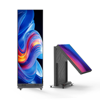 Affiche LED portable pliable couleur pleine, avec animation de texte, compatible Wi-Fi, pour la publicité, la signalisation numérique et les ascenseurs