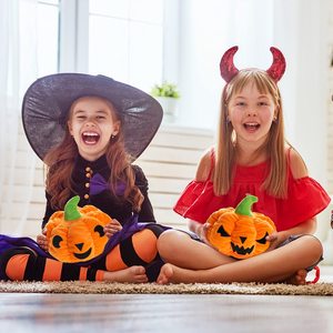 Chung đảo ngược bí ngô sang trọng, dễ thương Halloween tâm trạng chuyển đổi Thú nhồi bông ném Gối búp bê - Product Image 6