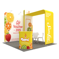 10x20 profilé en aluminium personnalisé facile extensible exposition salon présentoir stand pour les foires