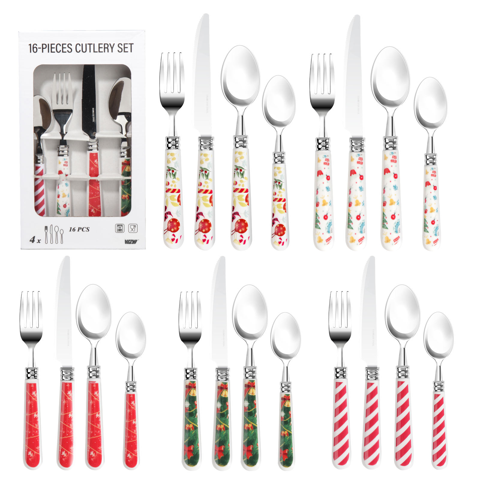 Christmas-16pcs/กล่องสี