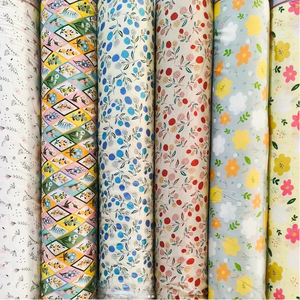 Tissu Popeline <span class=keywords><strong>de</strong></span> Coton du Fabricant, Imprimé Floral Tissé Écologique, 100% Coton, Style Uni pour Robes, Jupes, Bébés et Enfants - Product Image 4