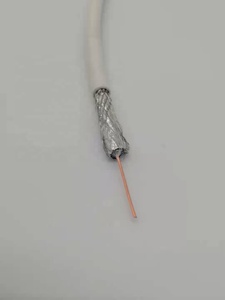 Hochwertiges Weiß-Schwarzes PVC-Mantel HD <span class=keywords><strong>CCTV</strong></span>-Kamera Koaxialkabel SYWV 75-7-4P RG6 RG6/U für TV CATV Satellit - Product Image 2