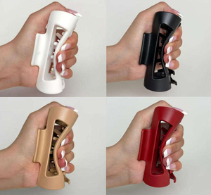 Hc50071 Bán Buôn Cao Su Flex Non-Slip Màu Rắn Hợp Thời Trang Tóc Claw Lớn Tùy Chỉnh Mềm Silicone Linh Hoạt Tóc Claw <span class=keywords><strong>Clip</strong></span> Phụ Nữ - Product Image 2