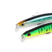 Umpan Ikan Minnow Cetak 120mm/140mm, Umpan Pancing Plastik Keras ABS, Kail Pancing untuk Ikan Air Asin dan Air Tawar