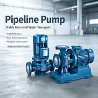 Pompe à eau centrifuge haute pression ISG ISW en acier inoxydable avec moteur pour le transport de canalisations chaudes et froides