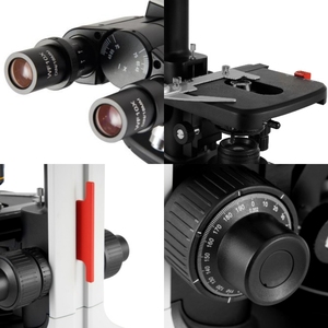 Kính hiển vi LED trinocular với độ phóng đại 400x để bảo trì thiết bị mẫu vật sinh học và sử dụng quang học - Product Image 3