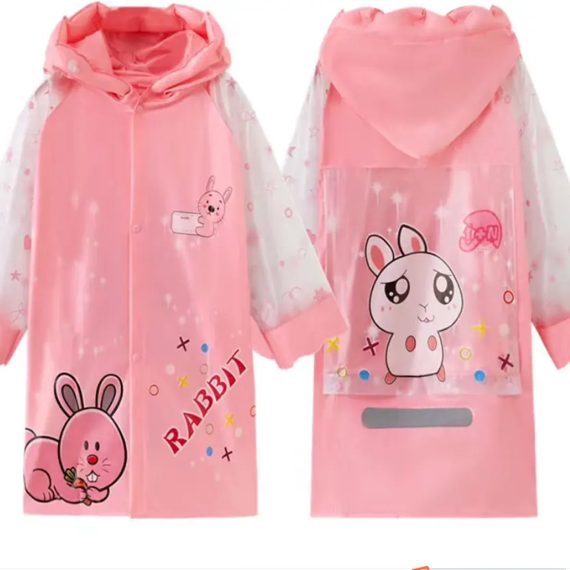 Chubasquero impermeable para niños, Chaqueta larga para la lluvia de Pu, impermeable, amarilla, venta al por mayor