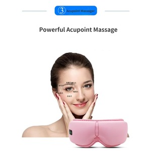 Masseur oculaire Bluetooth avec musique, chaleur, compresse chaude et vibrations, pour une thérapie oculaire confortable et chauffante. - Product Image 4