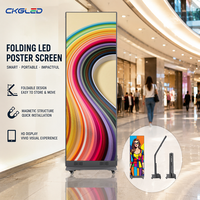 Afficheur LED d'intérieur P1.86 P2.5 avec cadre magnétique, raccordement sans soudure, affichage LED mobile HD pour salon professionnel