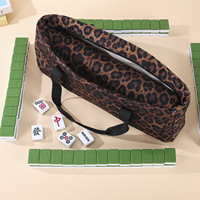 Sac de Mahjong 3 Pièces : Ensemble de Sacs Fourre-tout à Imprimé Floral et Lettres, Grande Capacité, Portable, Multifonctionnel, pour le Rangement des Tuiles de Mahjong en Voyage