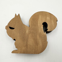 26 nouveaux objets artisanaux en bois de Noël, animaux de la forêt d'Amérique du Nord créatifs, décorations en bois pour la maison