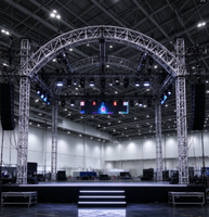 Structure de toit plat en aluminium portable pour scène de concert, stand d'exposition et décoration d'événements
