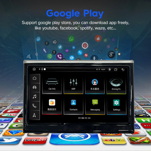 7 "pulgadas pantalla retráctil coche Android Carplay Auto Radio reproductor <span class=keywords><strong>Multimedia</strong></span> para Audi A8 Tablet unidad cabeza - Product Image 5