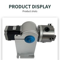 Nouvel anneau d'axe rotatif laser de 69 mm en acier inoxydable argenté, outil de montage pour accessoires de machine de marquage laser à fibre, bijoux
