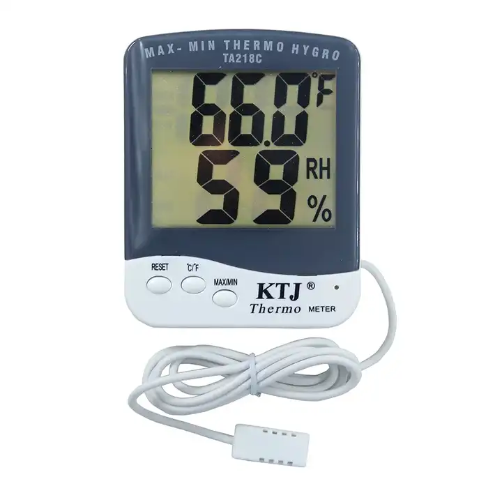 Indoor & Outdoor Digital Thermometer Electronic Hygrometer Household With  1.5 Meter Probe TA218C household thermometers