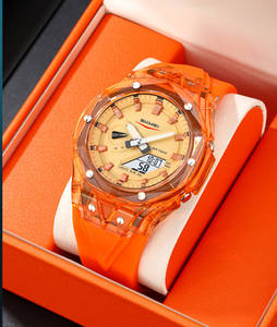 Montre de sport multifonctionnelle de forme angulaire Ga2100, série <span class=keywords><strong>Shock</strong></span> Style, <span class=keywords><strong>bracelet</strong></span> en silicone, double affichage <span class=keywords><strong>transparent</strong></span>, montres pour hommes - Product Image 6