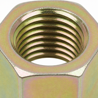 Mur Baut Heksagonal Seng Kuning Kelas 6 Tipe 2 GB/T 6175-2016 Model 085 untuk Industri Berat M30-M36