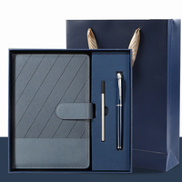 Agenda d'affaires de luxe avec logo personnalisé Agenda planificateur couverture rigide A5 carnet de notes de bureau Journal en cuir coffret cadeau