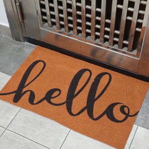 PVC Luxuriöse Langlebige Waschbare Haustierfreundliche Künstliche Kokosnuss-Puzzle-Design Outdoor-Fußmatte für Zuhause und Hotel Pflegeleicht Modern - Product Image 5