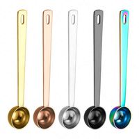 Cuillère doseuse à café personnalisée avec logo, 5 ml, 10 ml, 15 ml, 20 ml, 30 ml, manche long, cuillère doseuse à café en acier inoxydable