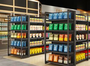 Estanterías de <span class=keywords><strong>Vitrina</strong></span> Blancas para Supermercados, Estantes para la Venta de Productos de Abarrotes, Alimentos, Tiendas de Conveniencia, Equipamiento para Tiendas de Abarrotes - Product Image 3