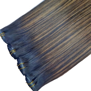 Extensiones de Cabello con Clip de Calidad Lujosa para Venta al por Mayor, 100% Cabello Humano Remy, Cabeza Completa, Color Balayage <span class=keywords><strong>2</strong></span>/<span class=keywords><strong>6</strong></span>/<span class=keywords><strong>2</strong></span> - Product Image 6