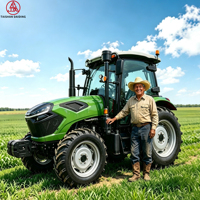 Traktor 70HP 80HP 90HP 100HP 4x4 Diesel Berkualitas Baik  Traktor Mini Roda untuk Pekerjaan Pertanian