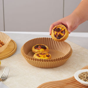 Papier sulfurisé rond épais jetable pour friteuse à air, cuisson et grillades, usage domestique - Product Image 4