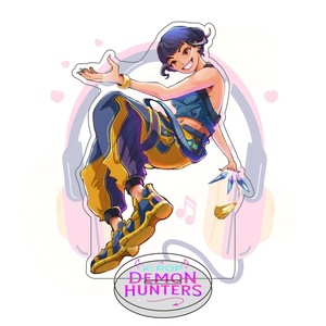 Kpop Quỷ Thợ Săn Standee bán buôn phim hoạt hình phong cách <span class=keywords><strong>Keychain</strong></span> ánh sáng acrylic nhựa thủy tinh vật liệu kim loại ảnh kỹ thuật số Standee - Product Image 4