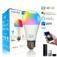 Système intelligent d'éclairage domestique en gros Ampoules E27 sans fil à matière Led Ampoules personnalisées Ampoule intelligente avec application
