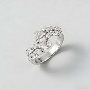<b>CUSTOM</b> SILVER 10K/14K/18 SOLID GOLD CLASSIC Lab-Grown CVD IGI VVS-VS Oval Cut ENGAGEMENT PARTY FASHION CLUSTER <b>RING</b> - Product Image 3