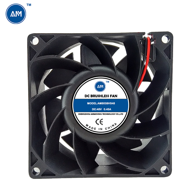 Fan 80x80x38 Dc 12v 24v 48v 8038 Server Cooling Fan Super High Speed