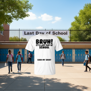 Camiseta de manga corta Playful Student Vibes, camiseta gráfica ligera con cuello redondo unisex para uso diario - Product Image 3