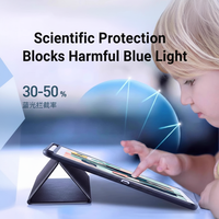 Protection d'écran en verre trempé anti-lumière bleue pour iPad Pro 13 pouces, iPad Air 6/7/8, iPad Mini, protection des yeux, film à couverture complète