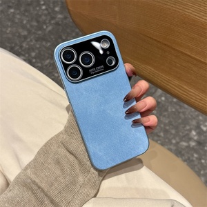 Funda de Teléfono Móvil Antideslizante con Textura de Mezclilla y Ventana Grande para iPhone 14 15 16 17 Pro Max, Protección Anticaídas - Product Image 5