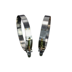 Abrazadera de manguera de acero inoxidable 304T de 4.5 pulgadas (117-125 mm) para reparación de tubos de escape - Product Image 2