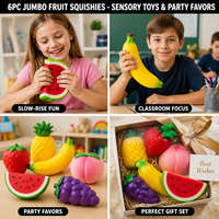 Jouet Squishy Fraise Nouveauté, en Mousse PU à Remontée Lente, Parfum Crème, Anti-Stress, Sensoriel, pour Soulagement du Stress et Apaisement au Bureau, pour Enfants et Adultes