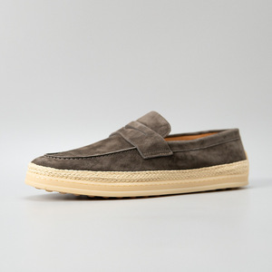 Mocasines de Esparto Marrón de Ante Sintético con Punta Redonda, Sin Cordones, Transpirables, con Entresuela de EVA y Suela de Paja, Zapatos de Estilo Caminar para Todas las Estaciones - Product Image 4