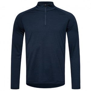 Mens Merino <strong>Wool</strong> Solid Color Long Sleeve 1/4 Zipper <strong>Base</strong> <strong>Layer</strong> - Product Image 3