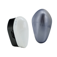 JAMOOZ Ergonomischer Kopfmassagegerät mit Aufbewahrungsbasis, Elektrische Kopfhautpflegebürste mit Vibration, Rotlicht & Dampffunktion