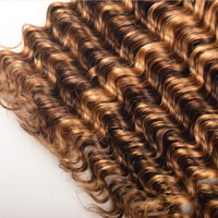 KAMA Cheveux Indiens pour Tresses Bohèmes, Extensions de Cheveux en Gros, 100% Ondulés Profonds, Cheveux Vierges Non Traités Remy, Tissage de Haute Qualité 12"-30"