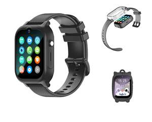 Montre intelligente pour enfants 4G GPS avec carte SIM, étanche, caméra, appels vidéo, <span class=keywords><strong>SOS</strong></span>, montre intelligente détachable avec 3 <span class=keywords><strong>accessoires</strong></span>, cadeau pour enfants - Product Image 2