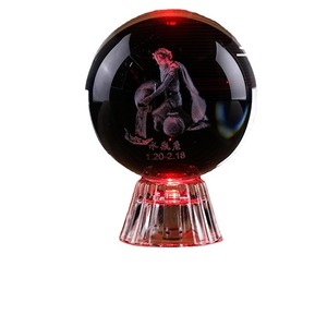 Bola de Cristal Brillante Dazhi con Grabado Interno, Adorno Decorativo para el Hogar, Bola Transparente Coleccionable, Regalo - Product Image 5