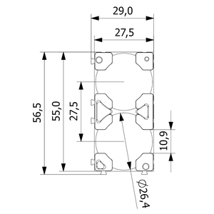 Accesorios para Paquetes de Baterías, Soporte de Plástico Negro, Material Ignífugo ABS+PC, Soporte para 1 Batería 26650 - Product Image 3