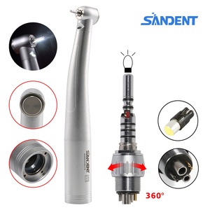 Alta qualità! Dentale LED fibra ottica 4 Spray ad alta velocità manipolo Standard testa orso in ceramica con 6 fori K-a-V-o accoppiatore - Product Image 5