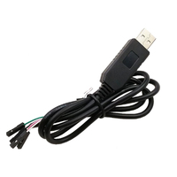 Cable de Actualización USB a TTL RS232 Negro PL2303HX, Cable de Descarga USB a Serial Zhongjiu