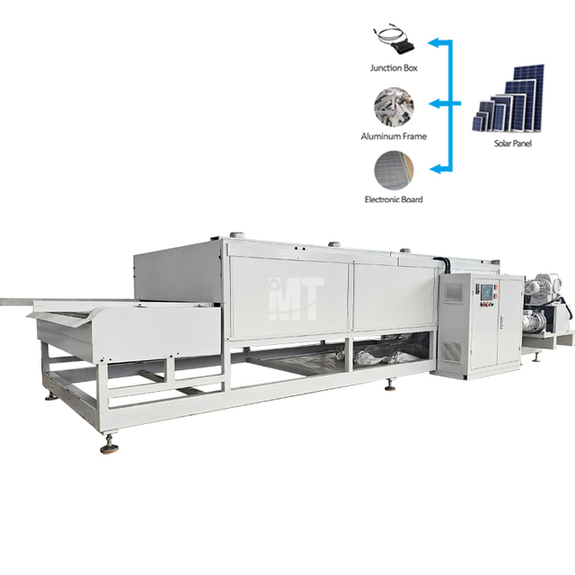 Customized Fully Automatic Motor Drive Solar Panel Recycling Production Line with High Capacity